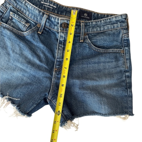 AG Denim Short Hailey Raw Edge Cut-Off Jean Short High Rise Ex-Boyfriend Size 25 - Picture 8 of 12